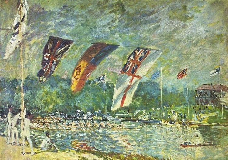 Alfred Sisley Regatta in Molesey Spain oil painting art
